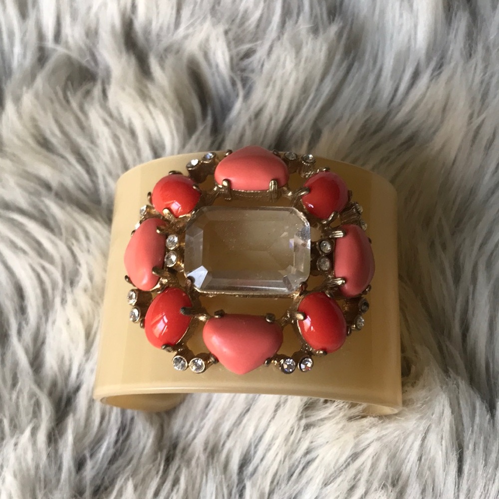 JCrew stone cuff bracelet